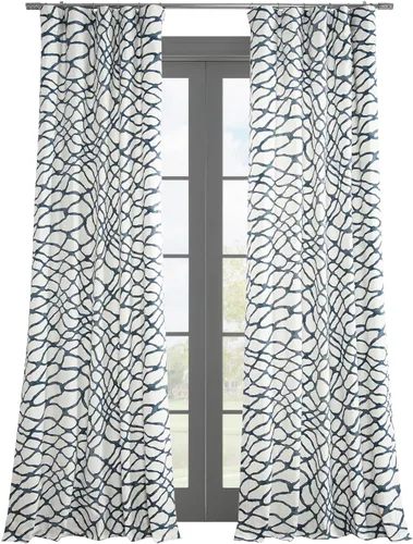 Vista 31 de HPD Half Price Drapes Cortinas florales de algodón de lujo con estampado de 84 pulgadas de largo (1 panel), modernas cortinas de oscurecimiento