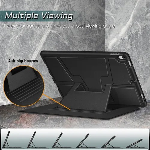 Vista 5 de Fintie Estuche con soporte magnético para iPad Air de 10.5" (3ª generación) 2019 / iPad Pro de 10.5" 2017, funda trasera de TPU suave y resistente