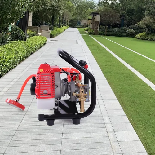 Vista 6 de Rociador portátil de alta presión, 26CC 2 tiempos de gas pulverizador soplador de 0.9HP mochila de alta presión lavadora de coche limpiador bomba
