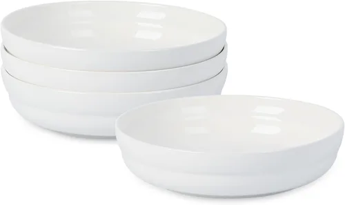 Vista 6 de Stone Lain Virtuo - Juego de platos llanos de porcelana (4 piezas), color blanco