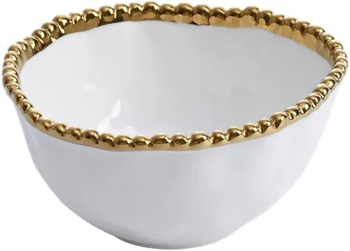 Vista 14 de Pampa Bay Tazón pequeño de porcelana (dorado)