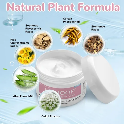 Vista 4 de Crema para aliviar el eccema del bebé, fórmula herbaria totalmente natural para una protección segura y calmante de la piel contra erupciones