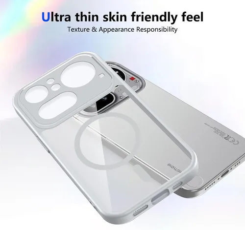 Vista 669 de Funda magnética transparente compatible con Xiaomi 17T, color negro 2 en 1 PC + TPU cubierta de teléfono a prueba de golpes, carcasa protectora