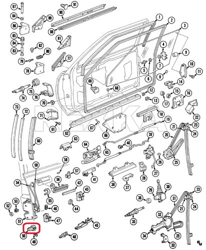 Vista 6 de Rexka Clip de barra de bloqueo de puerta para Chevrolet Camaro Corvette Impala Chevy Truck GMC Truck Pontiac Buick GM 4234830 12337868
