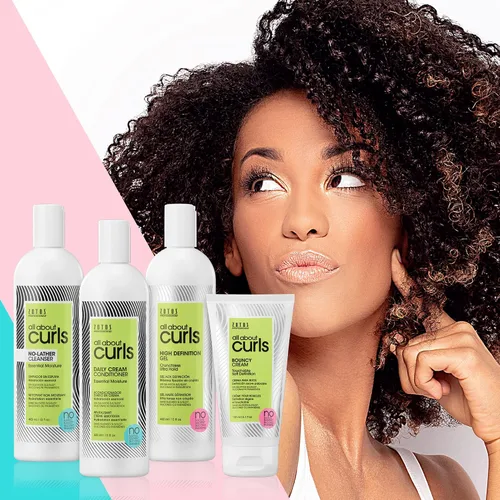 Vista 7 de ALL ABOUT CURLS High Definition Gel For Curly Hair Styling Alcohol-Free Moisturize, Define & Enhance Texture Reduce Frizz & Boost Shine