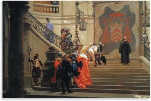 Vista 8 de L Eminence Grise-Jean Leon Gerome Picture Print Canvas Poster Wall Paint Art Posters Decor Modern Home Artworks 12x18inch(30x45cm)