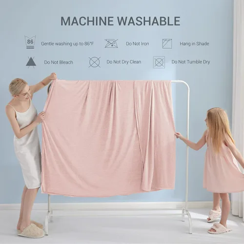 Vista 72 de Marchpower - Manta de enfriamiento para niños que duermen con calor, manta de lana fresca Arc-Chill con diseño de doble cara, fibra de enfriamiento