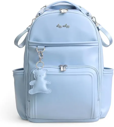 Vista 23 de Itzy Ritzy Boss Plus Mochila grande para pañales con 19 bolsillos (Aspen)