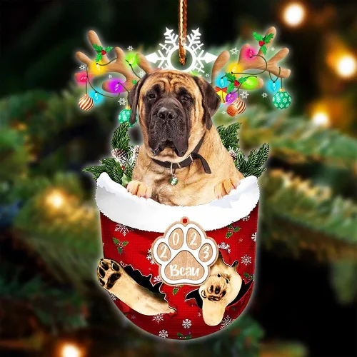 Vista 29 de NAZENTI Adorno Navideño de Bolsillo Personalizado de Affenpinscher en la Nieve, Adorno de Forma Acrílica de Perro, Adorno de Navidad 2023, Adorno
