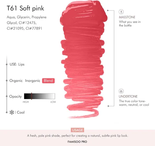 Vista 7 de PMU - Pigmento para labios 0.169 fl. oz/5 ml, tinta de tatuaje profesional para labios de larga duración, microblading, maquillaje permanente