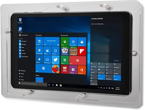Vista 11 de Funda de acrílico VESA antirrobo para tableta Microsoft Surface Go con montaje en pared (superficie Go 1/2/3/4, negro)
