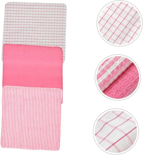 Vista 2 de Juego de 6 paños de cocina absorbentes de algodón suave, toallas de cocina a granel