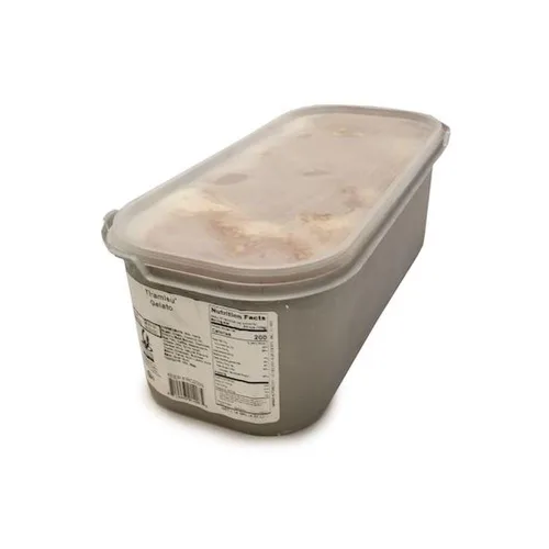 Vista 4 de G.S. Gelato Tina de gelato 5 litros, paquete de 1 (Biscotti)
