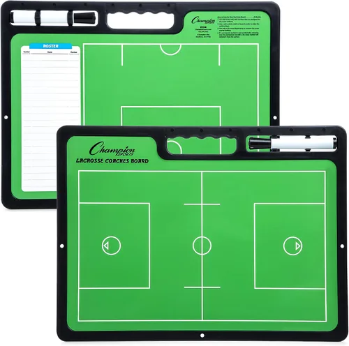 Vista 10 de Champion Sports Pizarra grande y extra grande de borrado en seco para entrenamiento - Pizarras blancas para estrategizar, técnicas, jugadas