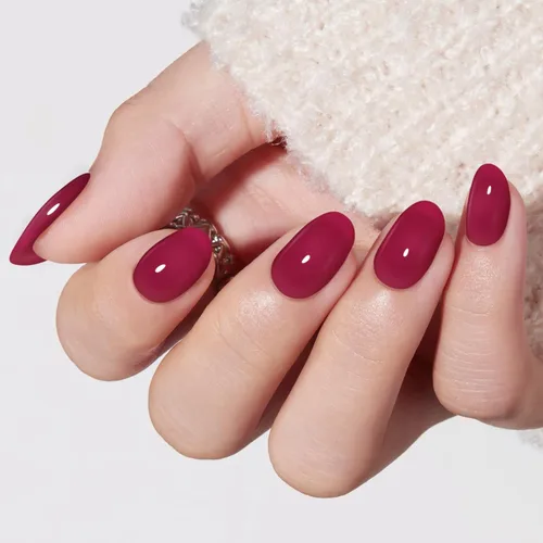 Vista 31 de modelones Uñas cortas a presión, kit de uñas postizas ovaladas