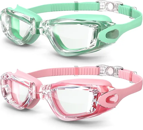 Vista 10 de Gafas de natación Braylin, paquete de 2 gafas de natación, antivaho, sin fugas para adultos, hombres, mujeres y jóvenes