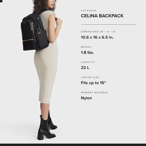 Vista 6 de Mochila para mujer Tumi Celina