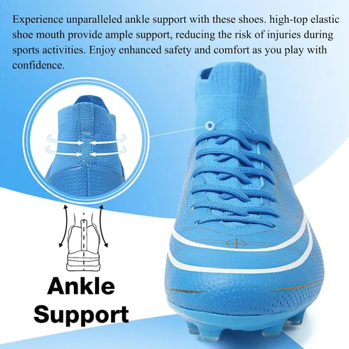 Vista 4 de Zapatos de fútbol para hombre y mujer, zapatos de fútbol para niño grande AGTF