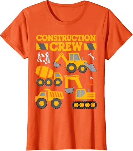 Vista 59 de Construction Crew Worker Excavator - Camiseta para niños y niñas Negro