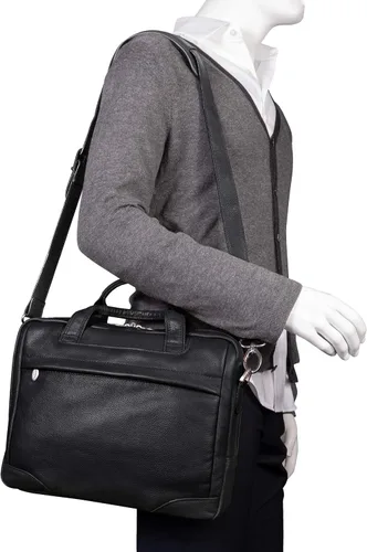 Vista 8 de McKlein EE. UU. Gresham litigator portafolios de piel, 15.4" Laptop Case de la serie S