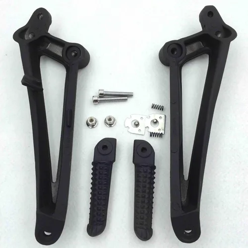 Vista 4 de HONGK - Reposapiés trasero negro compatible con Yamaha YZF-R1 2009 2010 2011 [B01BI814GQ]