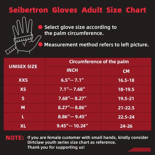 Vista 2 de Seibertron Dirtclaw BMX MX ATV MTB Road Racing Bicicletas Ciclismo Off-RoadDirt Bike Gel Acolchado Antideslizante Palma Guantes Deportivos Motocross