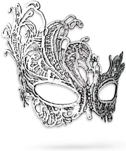 Vista 6 de Máscara de mascarada para mujer, Mardi Gras, gala, Halloween, disfraz, fiesta de disfraces formales