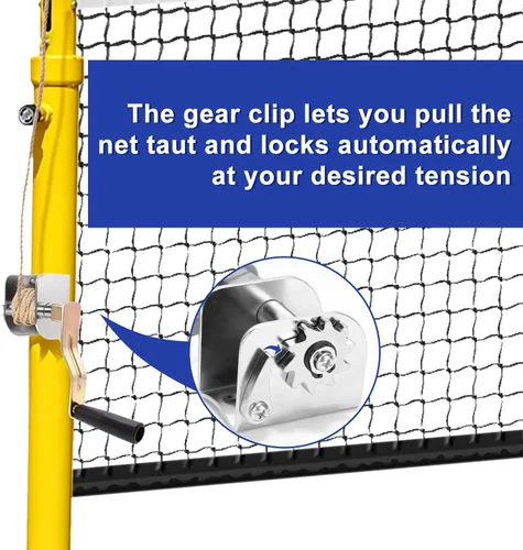 Vista 4 de Tensor de manivela, dispositivo tensor de manivela para voleibol al aire libre, bádminton y red de poste de tenis