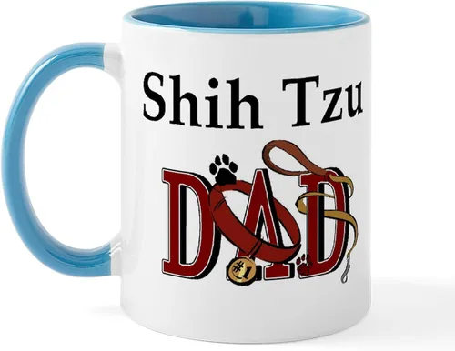 Vista 29 de CafePress Cute Shih Tzu Dog Mugs - Taza de café de cerámica de 11 oz (11.0 fl oz)