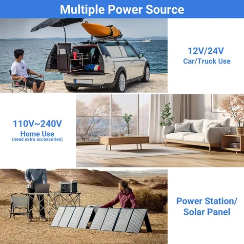 Vista 5 de Smad Refrigerador portátil de coche de 12 voltios -4℉-68℉ Enfriador eléctrico con cesta extraíble y ruedas, soporte de taza de iluminación LED, 53