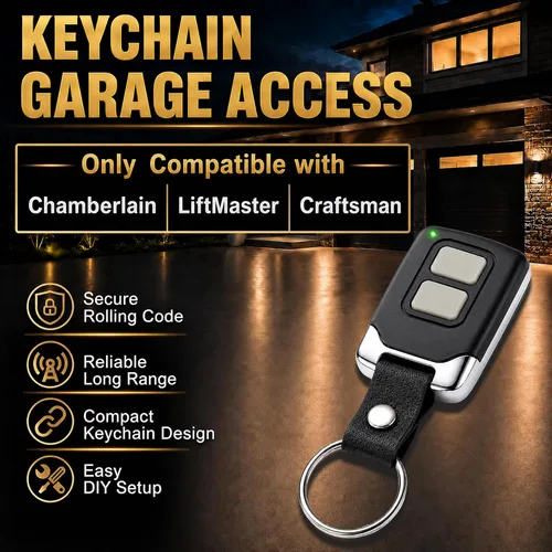 Vista 2 de Control remoto para abridor de puerta de garaje, para Lift Master Chamberlain Craftsman Control remoto para abridor de puerta de garaje 893LM 893Max