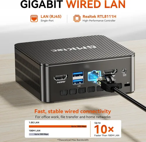 Vista 8 de GMKtec G3 Ultra Mini PC Intel 7505 (hasta 3,5 GHz) 16 GB LPDDR4 512 GB SSD