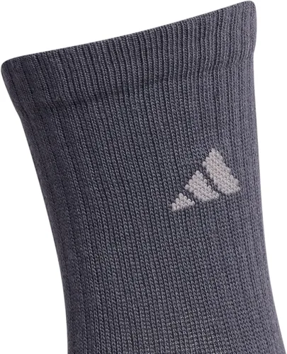 Vista 3 de adidas Boys' Youth Cushioned Angle Stripe 6-Pack Crew
