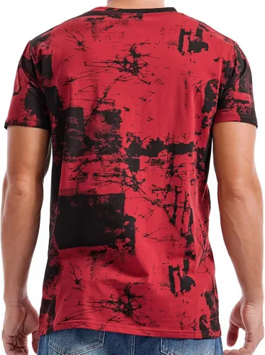 Vista 2 de KLIEGOU Camisetas hipster hiphop para hombre, camisetas con estampado de moda