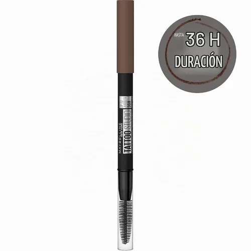 Vista 3 de Maybelline Tattoostudio - Lápiz para cejas, a prueba de agua 257 MARRÓN MEDIO