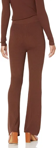 Vista 2 de The Drop Pantalón tipo suéter Ellison Rib Flare Leg para mujer