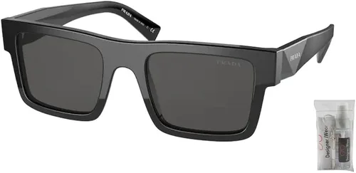 Vista 2 de Prada PR19WS Rectangle Sunglasses for Men BUNDLE With Designer iWear Complimentary Eyewear Kit