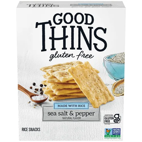 Vista 21 de Good Thins Galletas de arroz simplemente saladas sin gluten, 3.5 onzas (Paquete de 3)