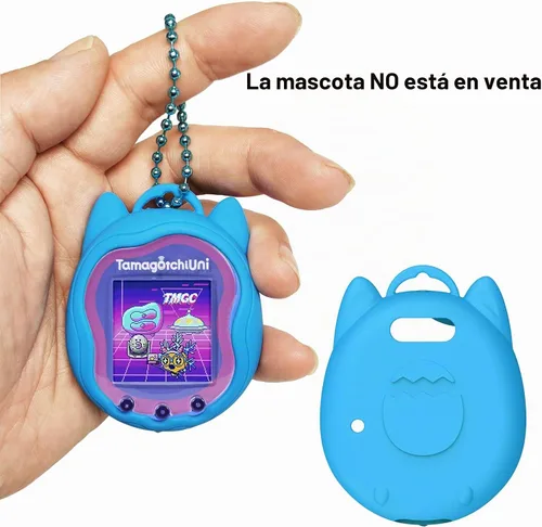 Vista 4 de Funda de silicona para Tamagotchi Uni Interactive Virtual Pet Azul