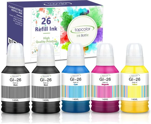 Vista 9 de GI-26 GI26 GX7021 Botellas de recarga de tinta compatibles