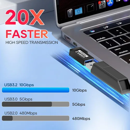 Vista 3 de UCEC Adaptador USB de 90 grados, adaptador de ángulo recto USB 3.2, ángulo izquierdo y recto horizontal USB A macho a USB A hembra, conector