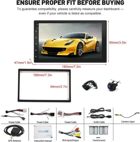 Vista 2 de Estéreo de coche 2+32G para Chevy Silverad Classic 1500 2500 2007 con CarPlay inalámbrico Android Auto, 7 pulgadas Android 13 pantalla táctil