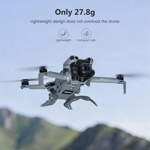 Vista 4 de STARTRC Tren de aterrizaje para DJI Mini 5 Pro Accesorios, Plegable Extendido Liberación Rápida Drone Protector para DJI Mini 5 Pro Fly More Combo