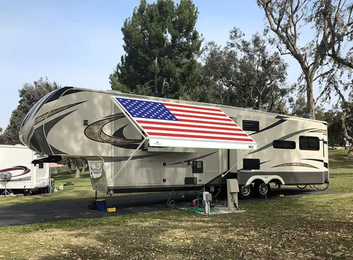 Vista 7 de Leaveshade - Tela de repuesto para toldo de vehículos recreativos y caravanas, poliéster recubierto de vinilo superpesado, 7 pies 3 pulgadas