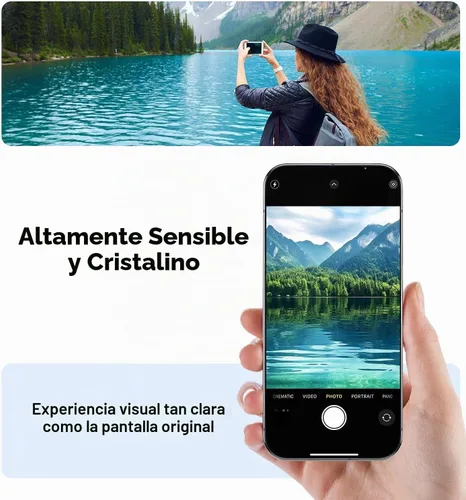 Vista 7 de MAGIC JOHN Paquete de 2 protectores de pantalla de vidrio templado para Google Pixel Google Pixel 10/10 Pro, eliminación automática de polvo, sin