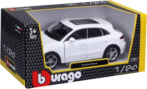 Vista 7 de Bburago 1:24 ScalePorsche Macan Vehículo fundido a presión, negro metálico