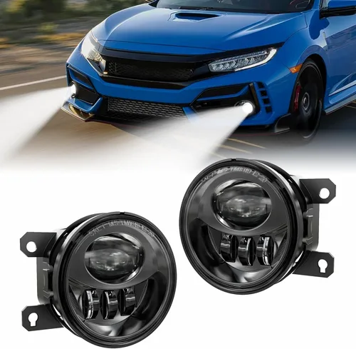 Vista 10 de Luces Antiniebla LED Compatibles con Ford Mustang 99-04 1999 2000 2001 2002 2003 2004, Conjunto de Luz Antiniebla con Bombilla LED 880 12V