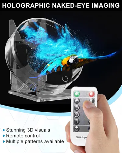 Vista 3 de Ventilador de Holograma 3D, Proyector de Ventilador de Holograma de 4.72 Pulgadas con WiFi - Adecuado para Eventos, Fiestas, Festivales y Decoración