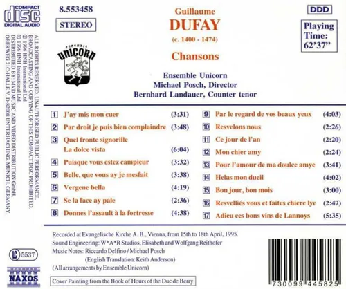 Vista 2 de Dufay Chansons