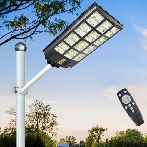 Vista 13 de 6000W Luz de calle LED solar para exteriores, luz de inundación de seguridad del atardecer al amanecer con control remoto, inalámbrica, impermeable